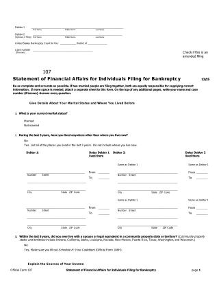 Form 107, page 1